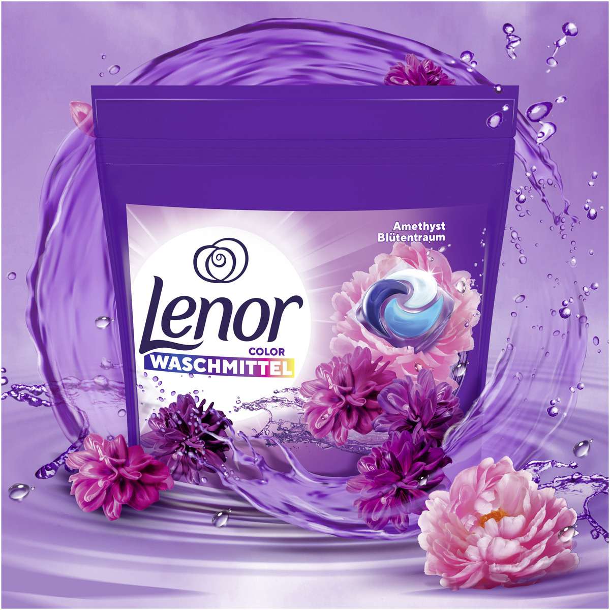 Bild 4 von Lenor All-in-1 Pods Colorwaschmittel Amethyst Blütentraum 104WL