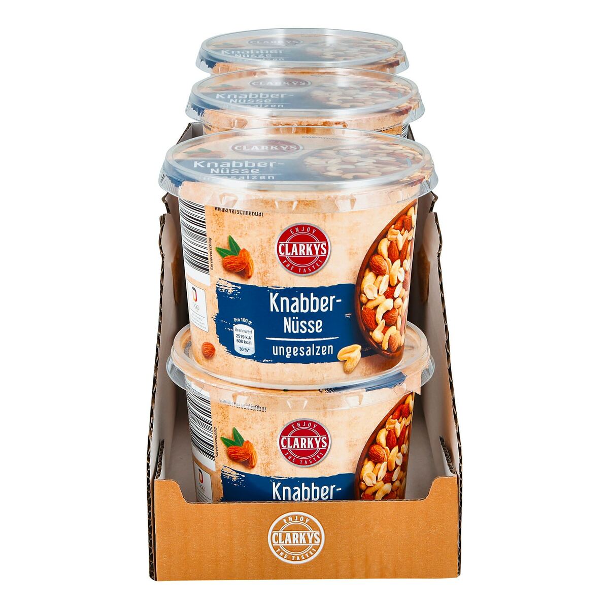 Bild 1 von Clarkys Knabber-Nüsse ungesalzen 275 g, 6er Pack