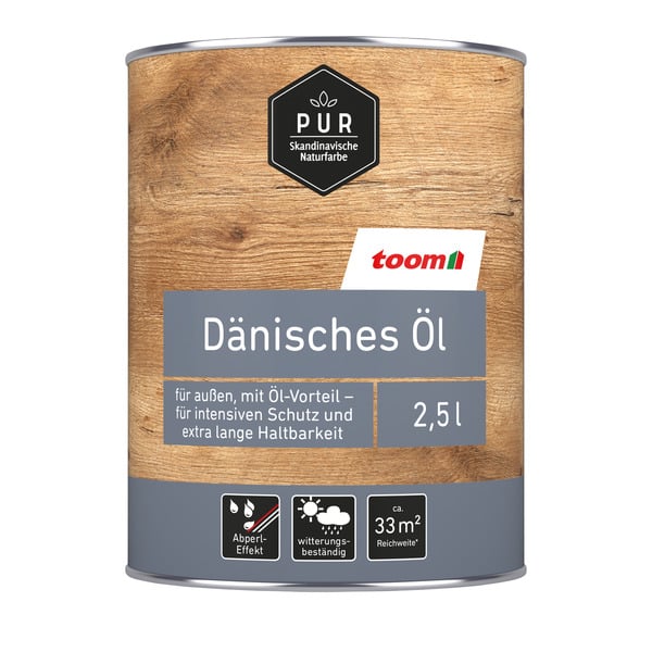 Bild 1 von toomEigenmarken - 
            toom Dänisches Öl 'Pur' natur dunkel 2500 ml