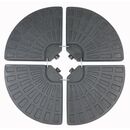 Bild 1 von VCM Sonnenschirmständer Platten Schirmständer Sonnenschirmfuss Kunststoff Beschwerungsplatten befüllbar