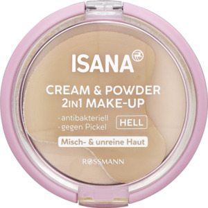 ISANA Cream & Powder 2in1 Make-up hell, 9 g