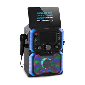 Rockstar Plus Karaoke-Anlage Karaokemaschine Bluetooth USP CD LED-Show RCA