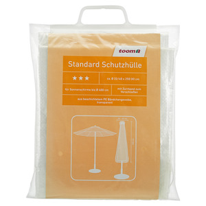 toom Standard Schutzhülle für Sonnenschirme PE-Bändchengewebe transparent Ø 40 x 250 cm