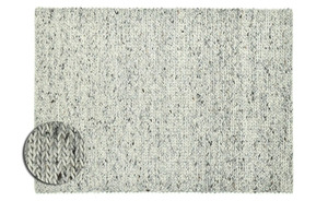 Naturteppich grau Wolle Maße (cm): B: 140 H: 1 Teppiche