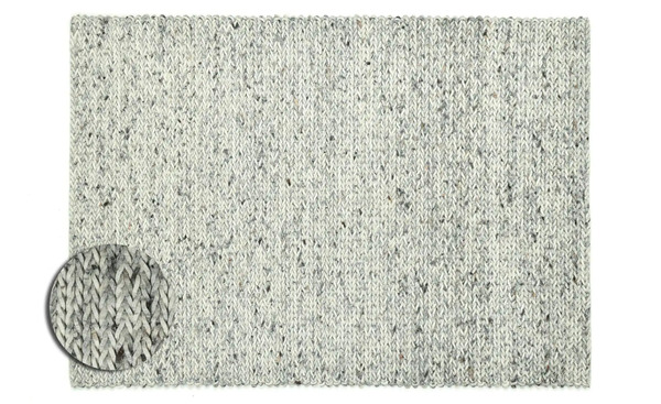 Bild 1 von Naturteppich grau Wolle Maße (cm): B: 140 H: 1 Teppiche