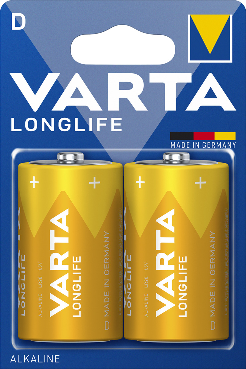 Bild 1 von Varta LONGLIFE D Mono LR20 Batterien