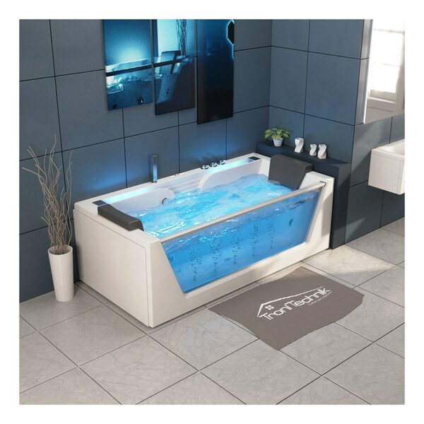 Bild 1 von TroniTechnik Whirlpool Badewanne KOS 2 179cm x 85cm mit Heizung, Hydromassage, Bachlauf und Farblichtherapie