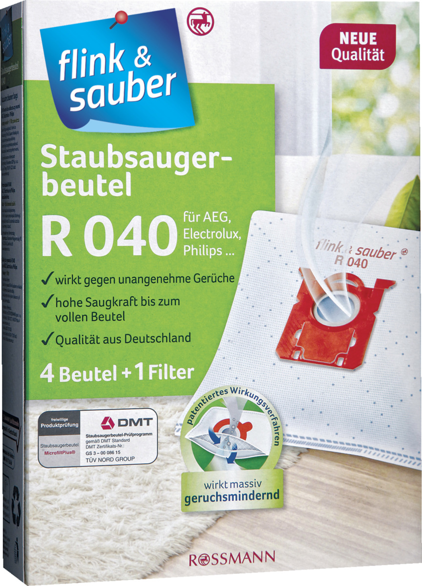 Bild 1 von flink & sauber 
            Staubsaugerbeutel R 040