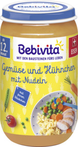 Bebivita Bio Gemüse und Hühnchen mit Nudeln