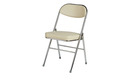 Bild 1 von Klappstuhl Kunstleder Chrom - beige - Stühle