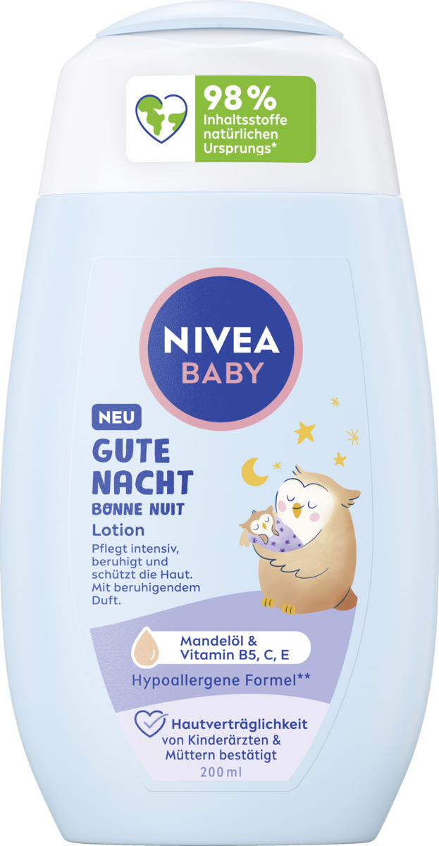 Bild 1 von NIVEA BABY Gute Nacht Lotion, 200 ml