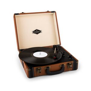 Jerry Lee Retro-Plattenspieler LP USB braun... Braun
