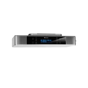 KR-140 Bluetooth Küchenradio DAB+/UKW-Radio Freisprechfunktion LED-Beleuchtung... Silber