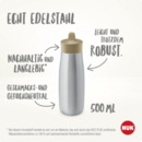 Bild 2 von NUK Mini-Me Flip Trinkflasche Edelstahl flieder 500ml, ab 12 Monate