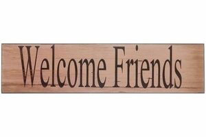 MyFlair Holzschild "Welcome friends"