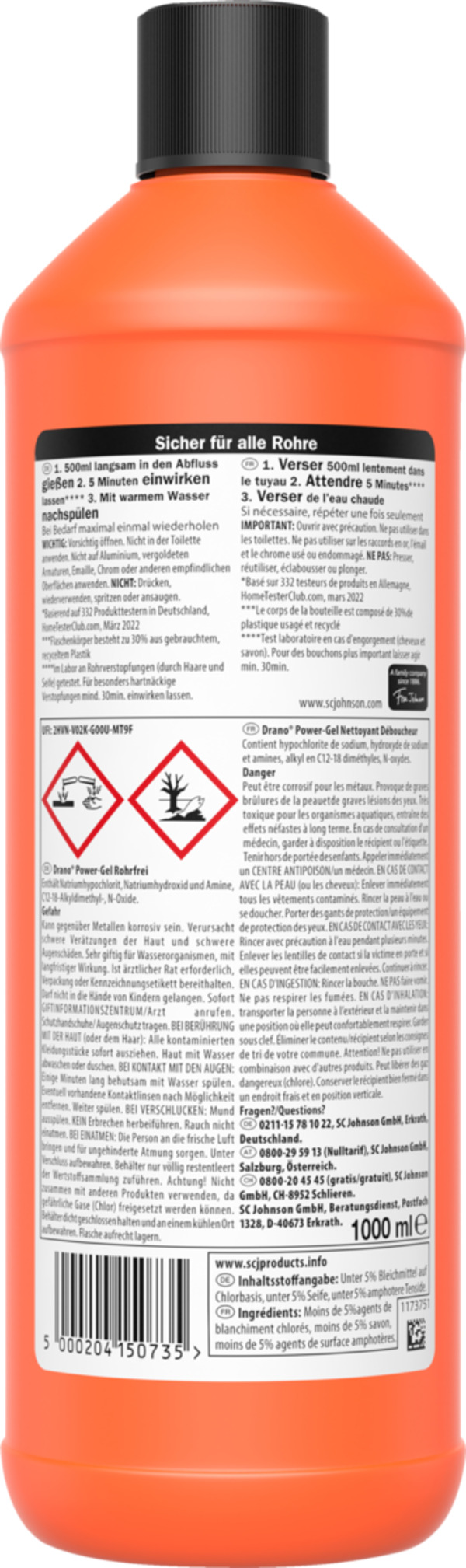 Bild 2 von Drano Power-Gel Rohrfrei