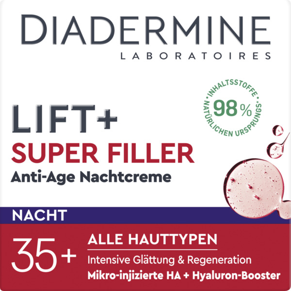 Bild 1 von Diadermine Lift+ 
            Super Filler Hyaluron Anti-Age Nachtcreme