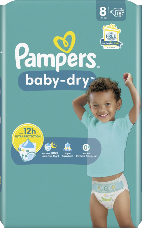 Bild 1 von Pampers baby-dry Windeln Gr.8 (17+kg)