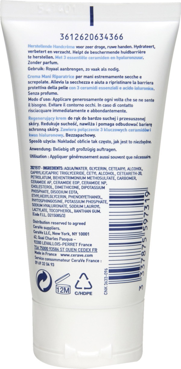 Bild 2 von CeraVe Regenerierende Handcreme