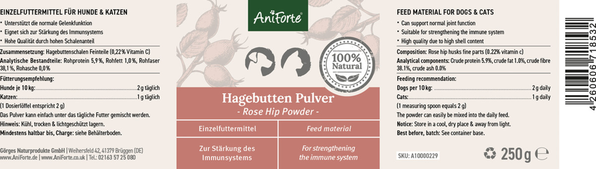 Bild 2 von AniForte Hagebutten Pulver