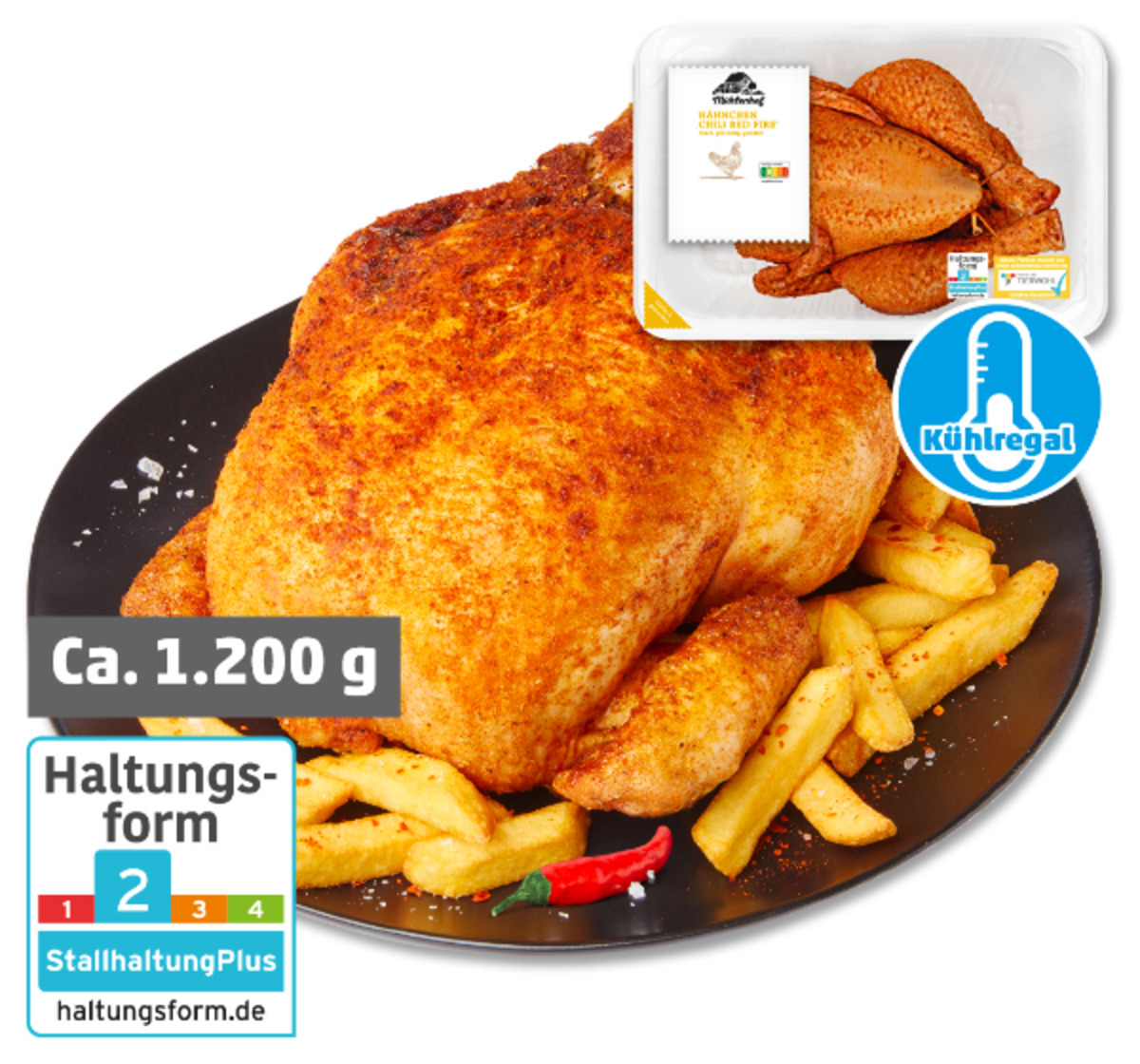 Bild 1 von MÜHLENHOF Frisches Hähnchen „Red Fire“*