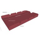 Bild 1 von Grasekamp Ersatzdach Universal Hollywoodschaukel  Bordeaux Ersatz-Bezug Sonnendach  Dachplane