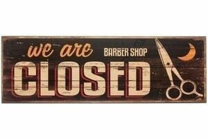 MyFlair Holzschild "We are closed II"