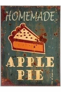 MyFlair Metallschild "Apple pie"