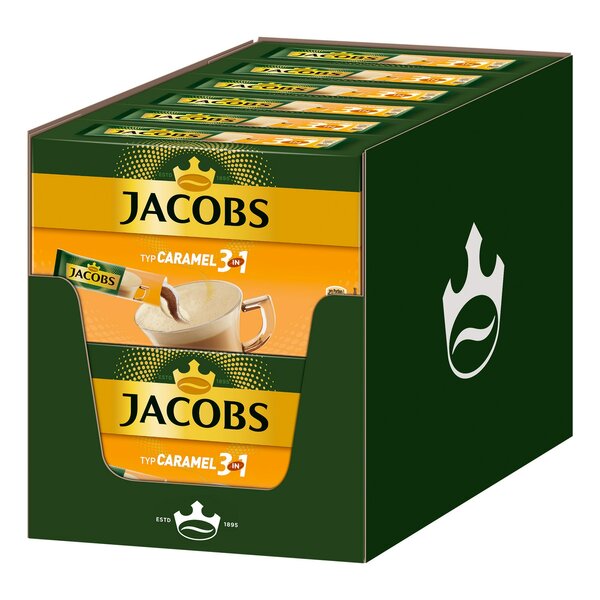 Bild 1 von Jacobs Kaffeesticks Caramel 3in1 169 g, 12er Pack
