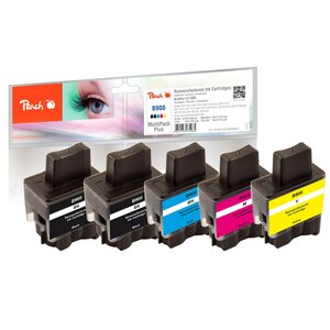 Peach Spar Pack Plus Tintenpatronen kompatibel zu Brother LC-900VAL (wiederaufbereitet)