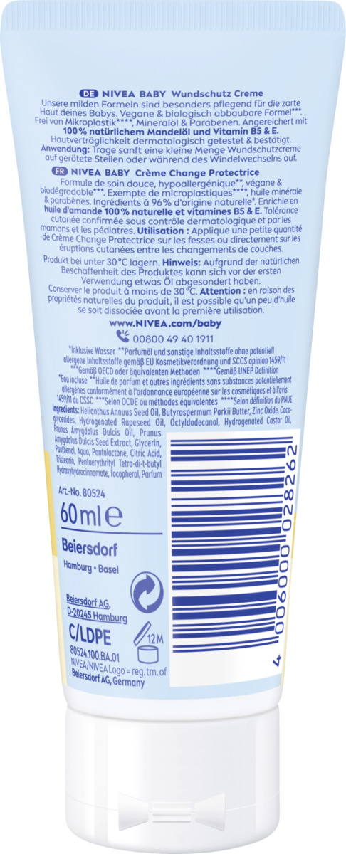 Bild 2 von NIVEA BABY Wundschutz Creme, 60 ml