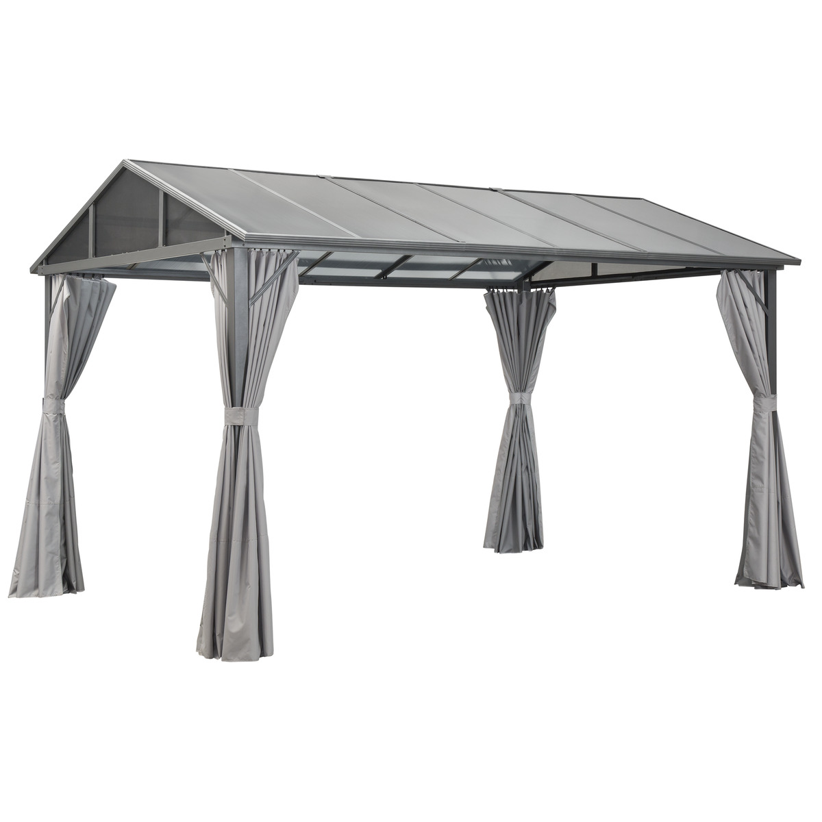 Bild 1 von Gartenpavillon 'Haus Style' grau 300 x 260 x 400 cm, mit 4 Seitenteilen