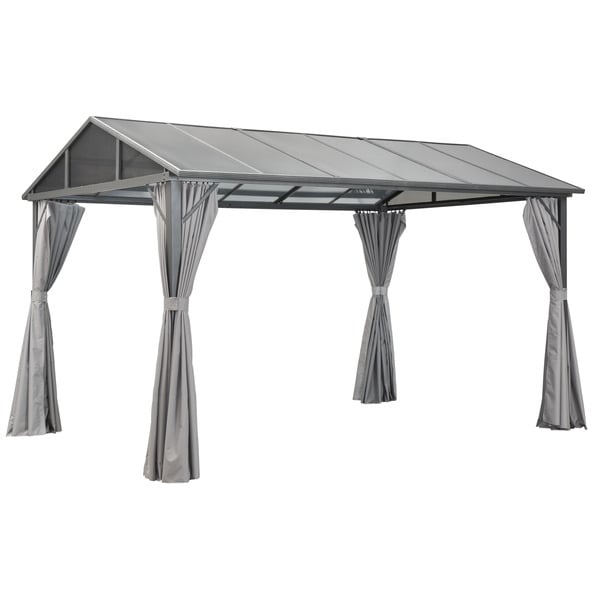 Bild 1 von Gartenpavillon 'Haus Style' grau 300 x 260 x 400 cm, mit 4 Seitenteilen