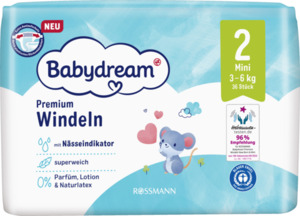Babydream Premium Windeln Gr. 2 Mini 3-6 kg