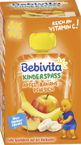 Bebivita 
            Kinder Spaß Apfel-Banane-Pfirsich
