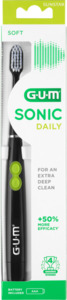 GUM® Sonic Daily batteriebetriebene Zahnbürste schwarz