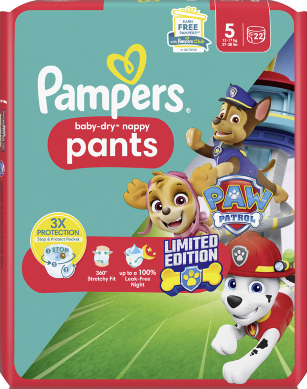 Bild 1 von Pampers baby-dry pants Gr.5 (12-17kg) Paw Patrol