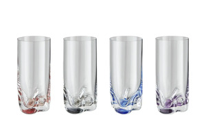 Peill+Putzler Longdrinkglas, 4er-Set mehrfarbig Kristallglas Maße (cm): H: 14,5 Gläser & Karaffen