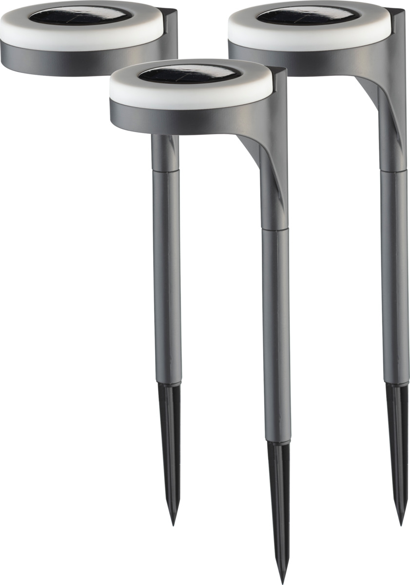 Bild 1 von IDEENWELT 3er Set Solar-Wegeleuchte