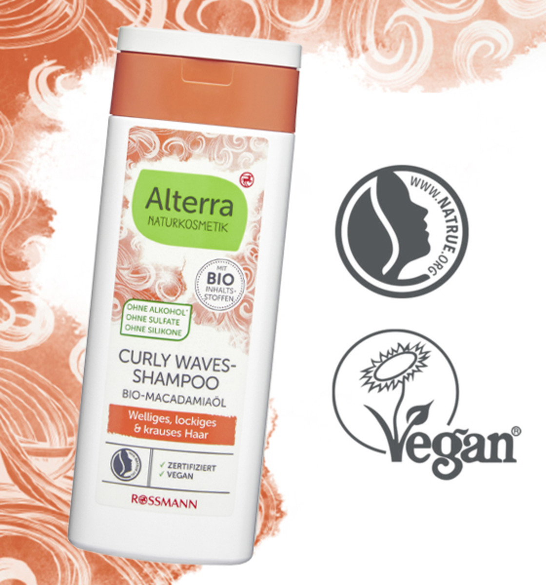 Bild 2 von Alterra NATURKOSMETIK Curly Waves-Shampoo Bio-Macadamiaöl