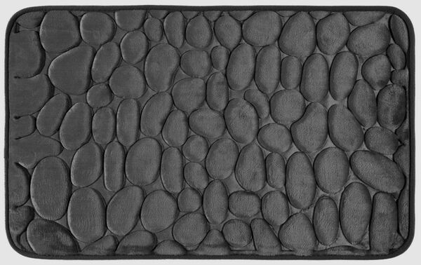 Bild 1 von Santosini 3D Weichschaum Badematte "Steinoptik", ca. 50 x 80 cm - Anthrazit