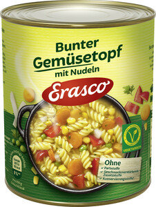 Erasco Bunter Gemüsetopf mit Nudeln 800G