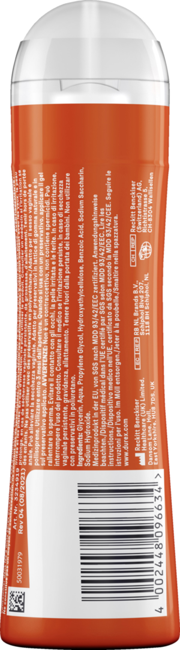 Bild 2 von Durex wärmendes Gleitgel auf Wasserbasis