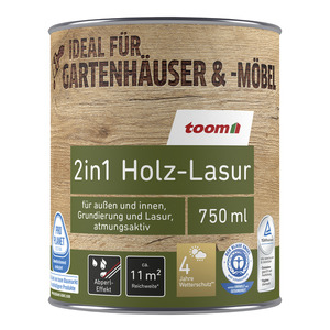 2in1 Holzlasur mondsteingrau 750 ml