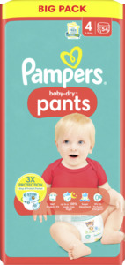 Pampers baby-dry pants Gr.4 (9-15kg) Big Pack