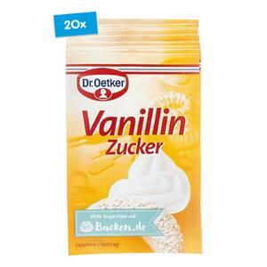 Dr. Oetker Vanillin-Zucker 80 g für 10 x 500 g Mehl