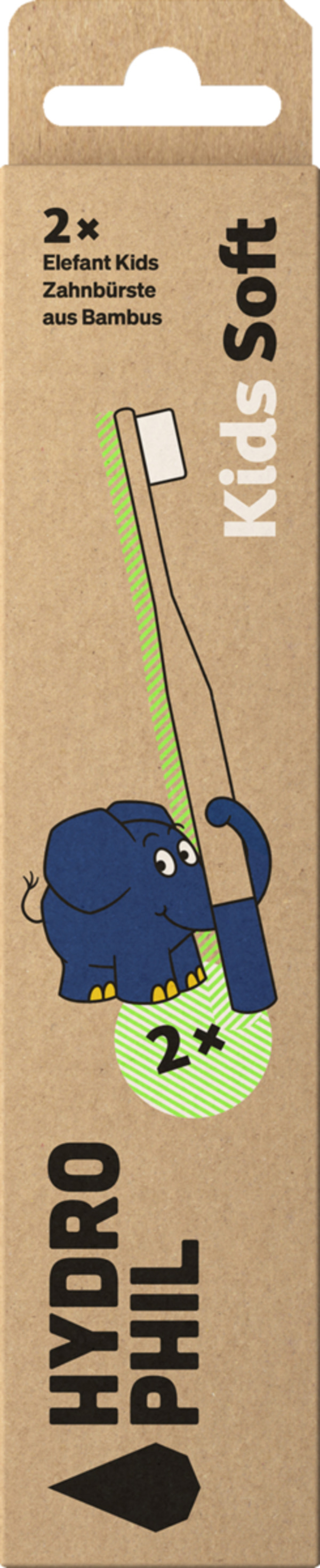 Bild 1 von HYDROPHIL Kinder - Zahnbürste - Elefant Doppelpack