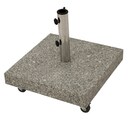 Bild 1 von DEGAMO Schirmständer 50kg mit Rollen, Granit hellgrau