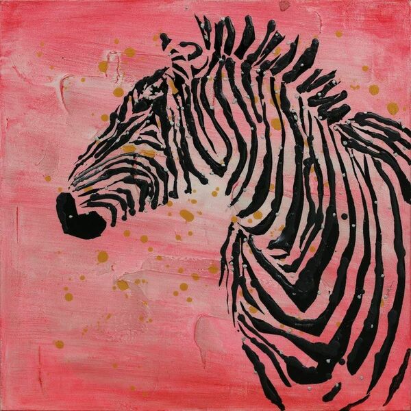 Bild 1 von Kayoom Öl-Wandbild Zebra 70x70 PHA100