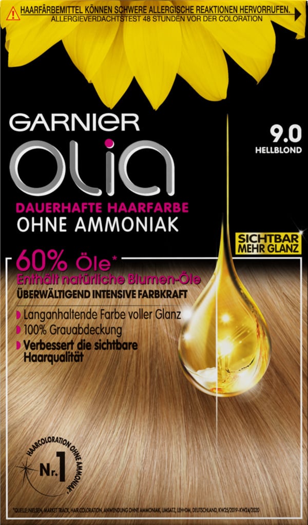 Bild 1 von Garnier Olia Dauerhafte Haarfarbe 9.0 hellblond